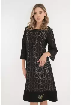 Rochie de ocazie din dantela neagra imagine