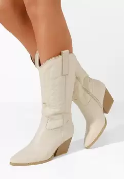 Cizme cowboy dama Albeva bej imagine