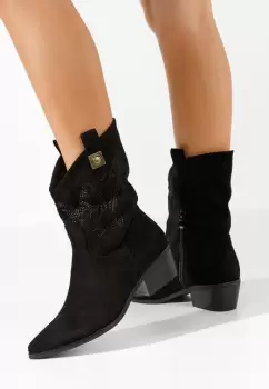 Cizme cowboy dama Avilina bej imagine