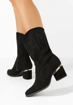 Cizme cowboy dama Dabiera negre imagine