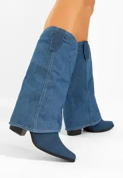 Cizme cowboy dama Josefima denim imagine
