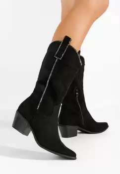 Cizme cowboy dama Noemi negre imagine