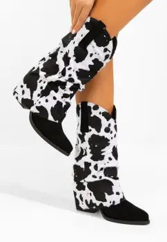 Cizme cowboy dama Stolia animal print imagine