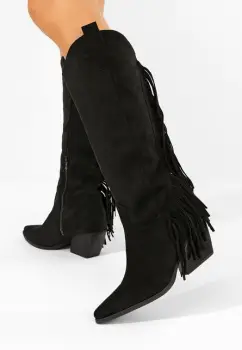 Cizme cowboy dama Verlia negre imagine