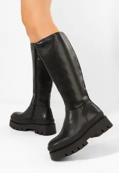 Cizme cu platforma Contesa negre imagine