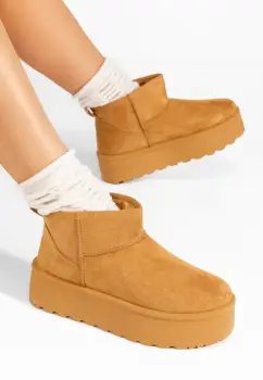 Cizme cu platforma Savieda V5 camel imagine