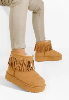 Cizme cu platforma Yasmine camel imagine