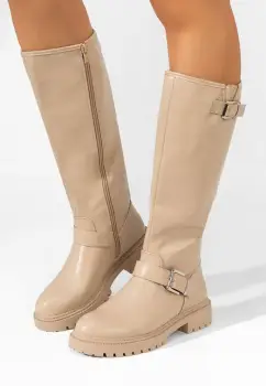 Cizme dama Adaline bej imagine