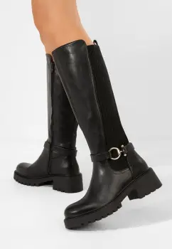 Cizme dama Trisina negre imagine