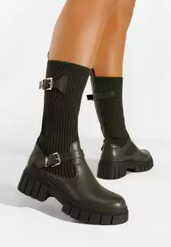 Cizme dama verzi Rochelle imagine