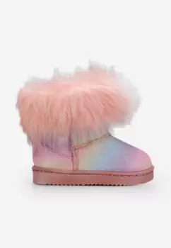 Cizme fete multicolore Cosenza B V2 imagine