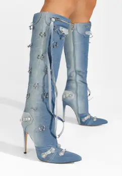 Cizme lungi cu toc imagine