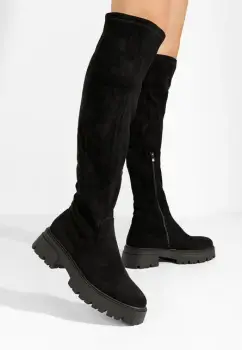 Cizme lungi fara toc imagine