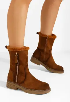 Cizme scurte dama Midna V3 camel imagine