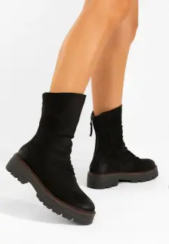 Cizme scurte dama Tavresa negre imagine