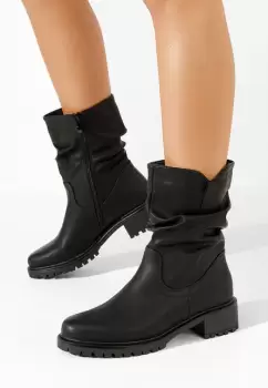 Cizme scurte Medeea negre imagine