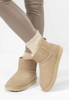 Cizme tip ugg Crisea V2 bej imagine