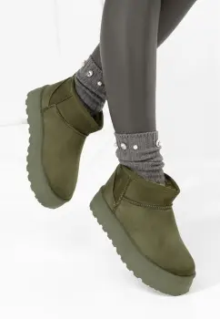 Cizme tip ugg Delvira verzi imagine