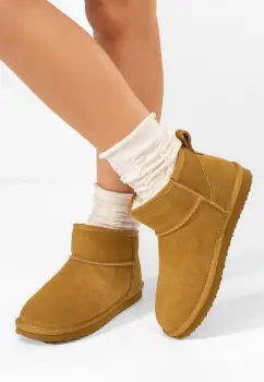 Cizme tip ugg Isolira camel imagine