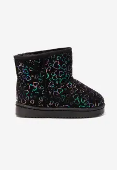 Cizme tip ugg Lindsy negre imagine