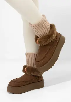 Cizme tip ugg Sarida maro imagine