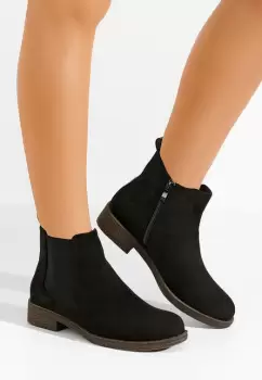 Ghete chelsea dama Relania negre imagine