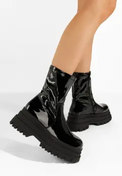 Ghete cu platforma Anndrea negre imagine