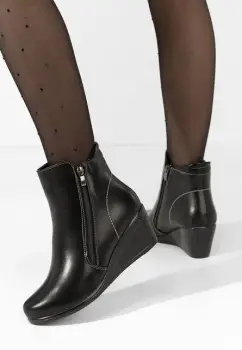 Ghete cu platforma Armandina negre imagine