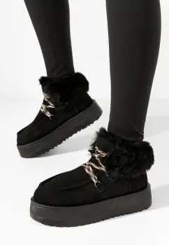 Ghete cu platforma Aseva V2 negre imagine