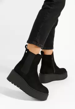 Ghete cu platforma Celestina kaki imagine
