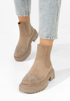 Ghete cu platforma Kashia kaki imagine