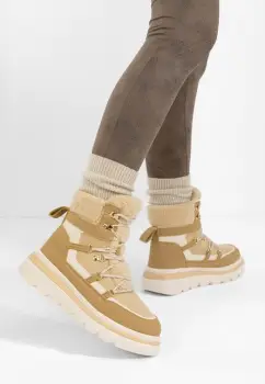 Ghete cu platforma Mavira kaki imagine