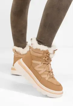 Ghete cu platforma Nimora kaki imagine