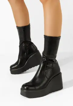 Ghete cu platforma Rozlin V2 negre imagine