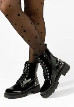 Ghete cu talpa groasa Erminia negre imagine