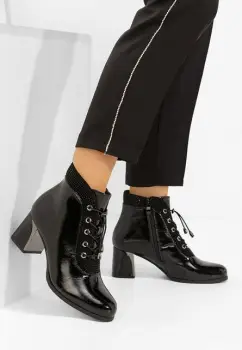 Ghete cu toc Larae negre imagine