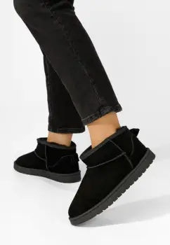 Ghete dama piele Annisia negre imagine