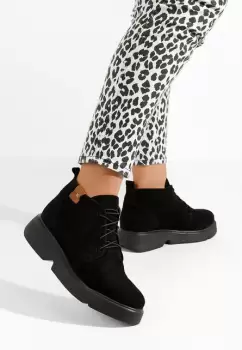 Ghete dama piele Arania negre imagine