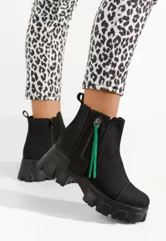 Ghete dama piele Endless V2 negre imagine