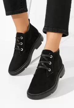 Ghete dama piele Isara V2 negre imagine