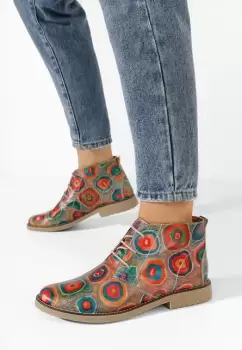 Ghete dama piele Kalisa V3 multicolore imagine