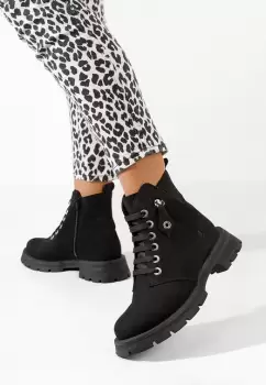 Ghete dama piele Kaolia V2 negre imagine