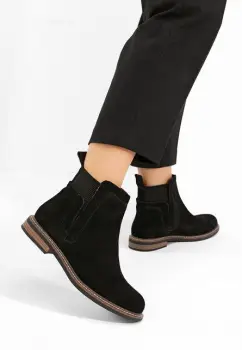 Ghete dama piele Torrenia V3 negre imagine