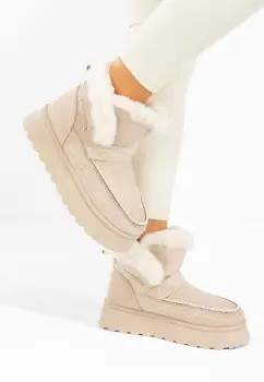 Ghete imblanite dama Tavoria V2 bej imagine
