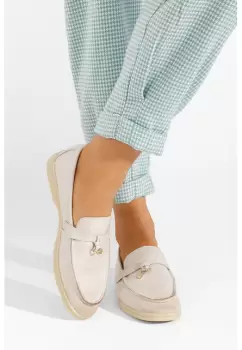 Mocasini dama Anette bej imagine