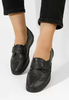 Mocasini dama Avirea negri imagine