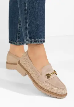 Mocasini dama Delena bej imagine