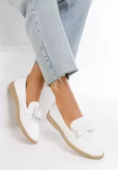 Mocasini dama eleganti Andeva albi imagine