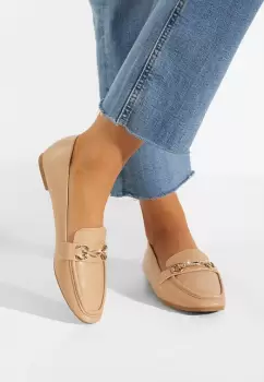 Mocasini dama eleganti bej Acuna imagine