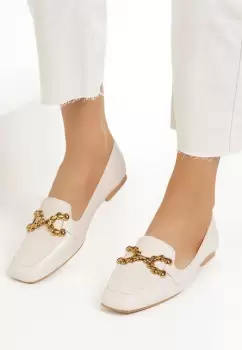 Mocasini dama eleganti Galaia bej imagine